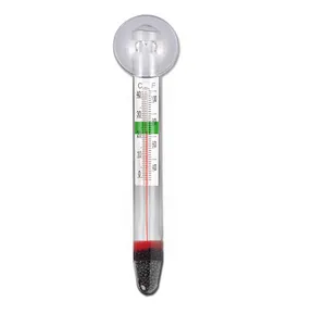 YEE 플로트 Hydrometer 온도계 소금 해양 다이빙 물고기 탱크 액세서리 스트립 수족관 유리 온도계