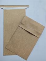 Sacs géochimiques pour sols, enveloppes en papier kraft brun pour échantillons de sable avec fermeture à lien métallique, pour usage bureautique, enveloppes scellées en papier kraft