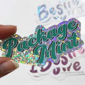Holographic <strong>Stickers</strong> Custom Logo Die Cut Vinyl <strong>Sticker</strong> Waterproof PVC Decal <strong>Stickers</strong> with Luxury Glitter Foil <strong>Printing</strong> - Product Image 4