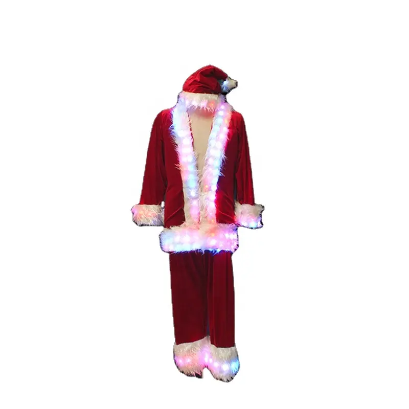 Abbigliamento luminoso cantante ospite ballerino costumi vestito Club Stage Christmas Dance Stage Show Costume mantello costumi da palcoscenico