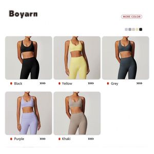 Boyarn Offre Spéciale 5 Pièces Soutien-Gorge Shorts Legging Gilet Gym Ensemble Fitness Gym Sport Wear Plus La Taille Haute Yoga Ensemble Femmes Sport Ensemble - Product Image 3