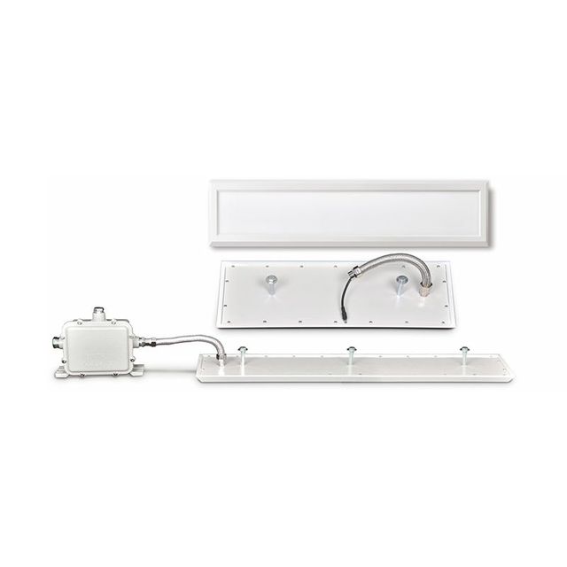 LED Explosion-proof flat light IP66 25W 40W 60w indoor Lighting with 8mm tempered glass for Zone 1 Zone 2 Hazardous Area