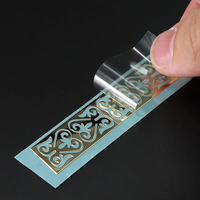 Autocollant de transfert UV DTF 3D personnalisé, logo en feuille d'or et d'argent métallique, étiquette imperméable pour meubles, verre, bois, emballage, décalcomanie