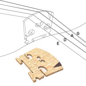 Xiaomi — <span class=keywords><strong>violon</strong></span> en érable NAOMI Bridge, pièces pour <span class=keywords><strong>violon</strong></span> acoustique, 4/4, 3/4, 1/2, 1/4, 1/8 - Product Image 5
