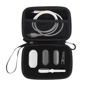 Étui de rangement de voyage portable et durable en EVA noir avec fermeture éclair pour accessoires électroniques, sac de rangement pour accessoires technologiques en PU, y compris la banque d'alimentation SD - Product Image 2