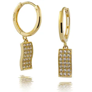 Trendy Real 18K Gold Huggie Earring 18K Geel Goud Kleine Hoop Earring Muti-Size Manchet Earring Hoops
