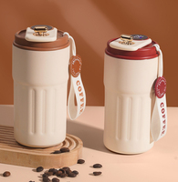 Beauchy 2025 nouvelle tasse à café intelligente 316 en acier inoxydable affichage de la température tasse de voyage sous vide avec corde et couvercle LED