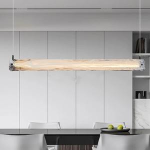 Italian Modern Minimalist Dining Room Bar Island Long Strip Pendant Cloud-like Glass <b>Chandelier</b> with Smart <b>Lighting</b> Fixture - Product Image 1