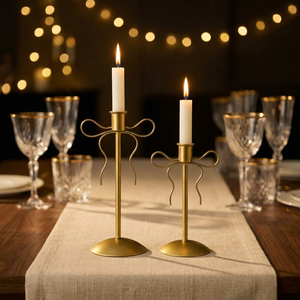 Candelabro de Latón de Diseño para Velas de Té, Velas de Pilar, Decoración para Cumpleaños, Pascua, Navidad, Centro de Mesa para Eventos en el Hogar - Product Image 3