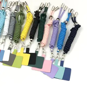 REWIN Hot Selling PVC Patch Crossbody Lanyard Necklace Cord Rope Neck Strap Cell Mobile Phone Charms