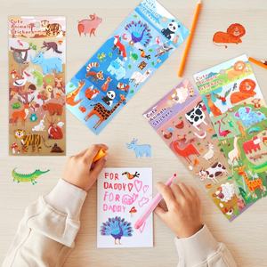 Venta al por mayor precio barato de fábrica lindo Animal 3D pegatina hinchada mantiene a los niños pequeños ocupados pegatinas de espuma de burbujas - Product Image 3