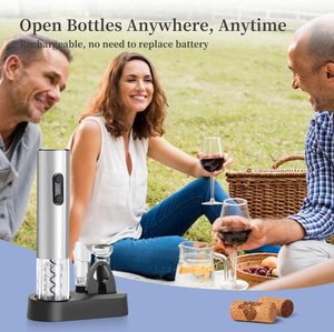 Fabricant professionnel d'ouvre-bouteilles électriques en acier inoxydable, ensemble d'ouvre-bouteilles à vin - Product Image 4