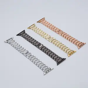 Bling Diamond Strap For Apple Watch Band 40mm 45mm 44mm 41mm 42mm 38mm Metal Belt For Iwatch Series 7 Se 6 5 4 Women Bracelet