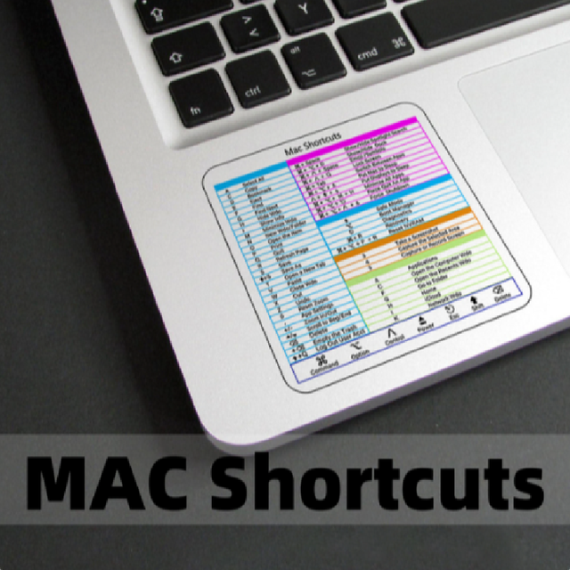 Plc Os Laptop Keyboard Shortcut Reference Sticker Wholesale