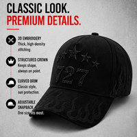 Casquettes de baseball 5 panneaux à logo brodé Flamme Étoile, strass et peinture métallisée, style Hip Hop, vente en gros, échantillonnage rapide