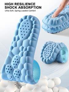 4D Bộ nhớ bọt PU thể thao massage lót mềm thoáng khí hấp thụ sốc thoải mái với vòm hỗ trợ cho chạy và thể thao sử dụng - Product Image 3