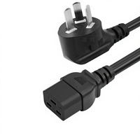 Cordon d'alimentation PDU pour serveur, norme nationale 10A/16A, prise vers C19, haute puissance 1.5/2.5, forme triangulaire, trou horizontal