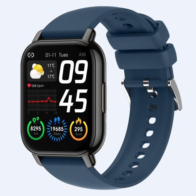 Smart Watch 1.85 Inch HD Screen Heart Rate Blood Pressure SpO2 Monitor IP68 Waterproof BT Call Health Fitness Tracker Smartwatch
