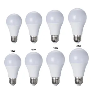 مصابيح إضاءة LED للإضاءة ، مواد خام ، 5 وات ، 7 وات ، 9 وات ، 12 وات ، 15 وات ، 18 وات ، 24 وات ، A60 ، Skd/CK ، 220 فولت ، e27 ، B22 ، عينات مجانية