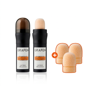 Koreanischer Tip Sketch Multi-Cover Foundation Stick SPF50 PA+++ Feuchtigkeitsspendender Sonnenschutz Anti-Falten Aufhellender Natürlicher Finish Gesichtspflege - Product Image 1