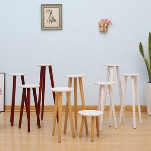 Décoration intérieure en bois pour Pot de fleurs, petite Table ronde, étagère en bois, décoration intérieure, offre spéciale - Product Image 5