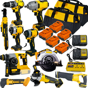20V Impact Driver Wrench Grinder 18-in-1 Industrial <b>Tool</b> Kit Brushless Cordless Grinder Drill Combo Power <b>Tool</b> <b>Set</b> - Product Image 1