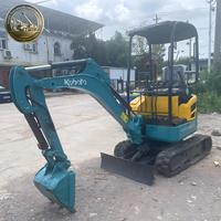 Excavadora Usada Kubota U17 Mini Excavadora de 1.7 Toneladas Japonesa con Giro de Cola Cero D902 16HP para Construcción y Jardinería