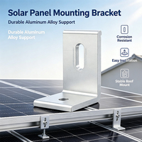 Système de montage solaire SECARE pour toiture : structure, pinces pour toits plats ou inclinés, kit de fixation, pieds en L, composants de rail, supports