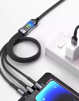 Câble USB de charge rapide LED 5A universel 100W lumineux de nuit en cuivre pur pour téléphone, imprimante, ordinateur Android-Type-C - Prix usine
