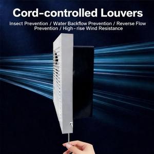 Ventilateur mural de cuisine à persiennes carrées bidirectionnelles de 12 pouces, ventilateur <span class=keywords><strong>d</strong></span>'évacuation domestique à économie <span class=keywords><strong>d</strong></span>'énergie HVLS, <span class=keywords><strong>entrée</strong></span>/sortie <span class=keywords><strong>d</strong></span>'<span class=keywords><strong>air</strong></span> - Product Image 2