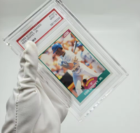Porte-cartes transparent en cristal support de support vitrine debout acrylique de qualité supérieure carte magnétique acrylique affichage acrylique
