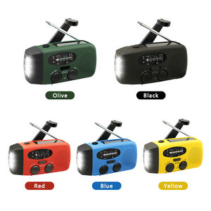 <span class=keywords><strong>Radio</strong></span> <span class=keywords><strong>Portatile</strong></span> <span class=keywords><strong>Vintage</strong></span> a Onde Corte DRM con Ricevitore Meteo NOAA, <span class=keywords><strong>Radio</strong></span> di Emergenza con Manovella Solare e Torcia LED in Materiale Plastico - Product Image 2