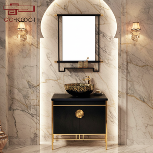Meuble-lavabo mural moderne en acier inoxydable pour <span class=keywords><strong>salle</strong></span> <span class=keywords><strong>de</strong></span> <span class=keywords><strong>bain</strong></span>, avec design écologique et miroir inclus - Product Image 6
