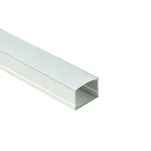 Lámpara LED lineal de aluminio extruido tipo U, canal de perfil de aluminio montado en la pared