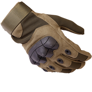 Guantes Tácticos Deportivos HBTG01 Color Caqui, con Pantalla Táctil, Nudillos Reforzados de Goma, Dedos Completos, Transpirables y Suaves al Tacto - Product Image 1