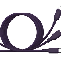 Cable de Carga Rápida USB Tipo-C a Tipo-C de 1 m, PVC y TPE, Silicona Trenzada, Duradero, Resistente a más de 100 000 Curvaduras, Anti-Rotura