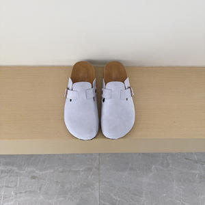 Birkenstocks – Sabots légers décontractés à bout fermé en PU, <span class=keywords><strong>semelle</strong></span> en liège rehaussée en cuir de vachette, couvrant entièrement ou partiellement, antidérapants en <span class=keywords><strong>EVA</strong></span> - Product Image 4