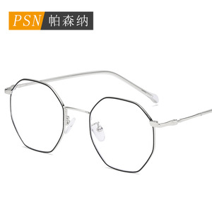 Octagonal Metal <b>Eyeglasses</b> <b>Frame</b> Full Rim Anti Blue Light Computer Glasses Unisex Lightweight Model 28034 - Product Image 2