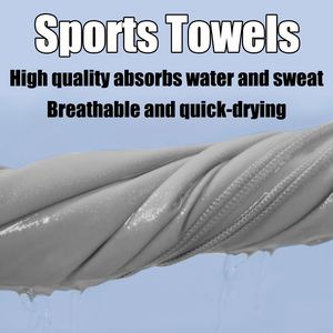 Quick Dry Woven Polyester <b>Microfiber</b> Sports <b>Towel</b> Fitness Swimming Camping Multi Scene Customized Logo - Product Image 2