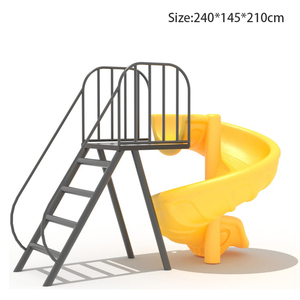 Toboggan extérieur pour enfants en matériau LLDPE, grand toboggan pour jardin, toboggan en plastique, équipement de terrain de jeu scolaire, 1 ensemble, 3 à 15 ans - Product Image 6