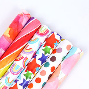 ม้วนกระดาษห่อกระดาษวันเกิดหลากสี80gsm ทิชชู่ศิลปะขนาด43*300ซม. บรรจุภัณฑ์ของขวัญแบบกำหนดเองหรูหรา - Product Image 5