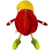 Sac à bonbons de Noël en tissu pelucheux au design original, Père Noël, 31-50 cm, unisexe