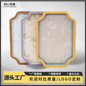 ถาดใส่เครื่องประดับสไตล์โบราณ ผ้าปักลายแปดเหลี่ยม สำหรับจัดเก็บเครื่องประดับและอุปกรณ์เสริม - Product Image 3