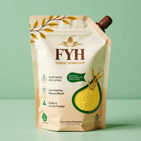 Pochette personnalisée imprimée avec bec verseur pour liquide de lavage, lessive en poudre, emballage de détergent, sachet de shampoing liquide avec bec verseur