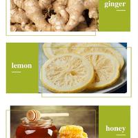 Tisane Citron Gingembre en Sachet – Infusion Instantanée Apaisante, Antioxydante, Supplément Cutané, Vitamines et Nutrition – Thé Citron Gingembre Miel