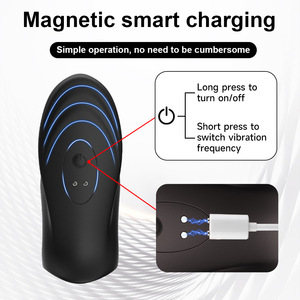 Vergrendelingsring Mannelijke App Afstandsbediening Trillingen Masturbatie <span class=keywords><strong>Penis</strong></span> <span class=keywords><strong>Cover</strong></span> Volwassen Product - Product Image 5