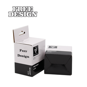 Customized Printed Logo Black And Gold Paper Packaging Jar Gift Candle Box