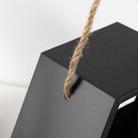 Pots et jardinières décoratifs en métal, jardinière suspendue noire, balcon de jardin, étagère murale suspendue, étagère verte en métal
