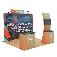 Stand d'exposition personnalisé avec logo, système de stand 10*10 pour salon professionnel