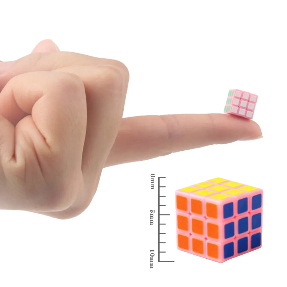 Giocattoli per bambini Più Piccolo 3x3x3 Cubo Magico 10 millimetri Di Puzzle Neo Cubo di 1cm 3x3 cubo Magico Sticker Adulto Giocattoli Educativi Per Il Regalo Dei Bambini